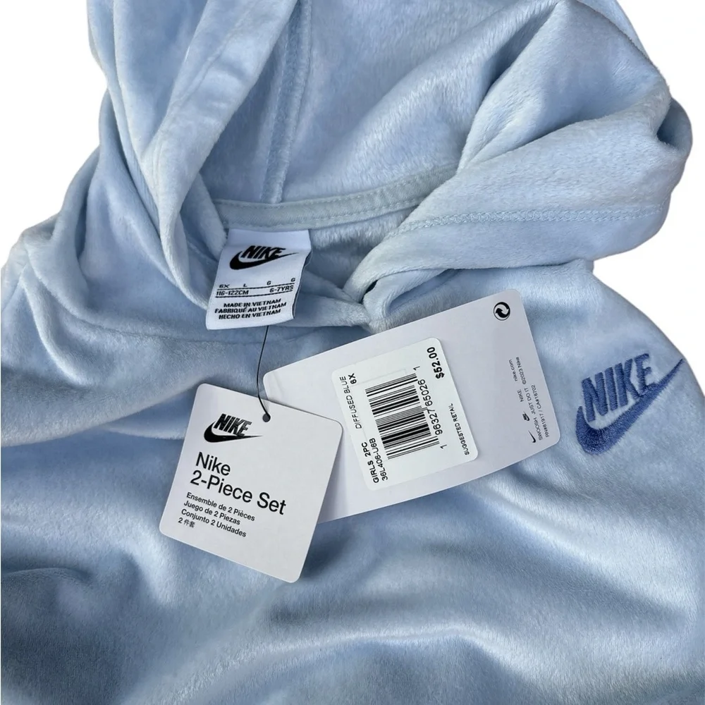 Nike Kids Light Blue Hoodie & Charcoal Joggers